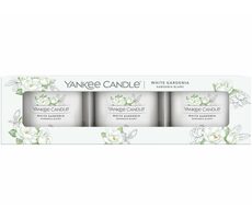 Yankee Candle White Gardenia - Sada votivních svíček plněných ve skle 3x 37g / doba hoření: až 3x 10h