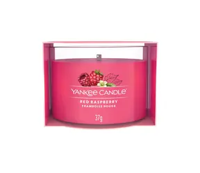 Yankee Candle Red Raspberry votivní svíčka plněná ve skle 37g / doba hoření: až 10h