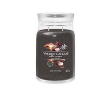 Yankee Candle Signature Black Coconut velká sklenice 567g / doba hoření až: 90h