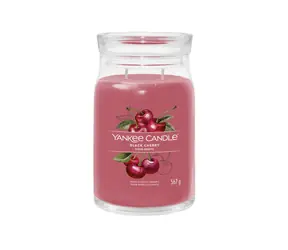 Yankee Candle Signature Black Cherry velká sklenice 567g / doba hoření až: 90h