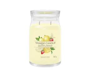 Yankee Candle Signature Iced Berry Lemonade velká sklenice 567g / doba hoření až: 90h