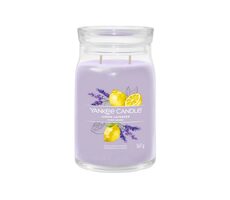 Yankee Candle Signature Lemon Lavender velká sklenice 567g / doba hoření až: 90h