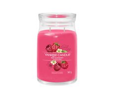 Yankee Candle Signature Red Raspberry velká sklenice 567g / doba hoření až: 90h