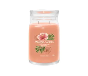 Yankee Candle Signature Tropical Breeze velká sklenice 567g / doba hoření až: 90h
