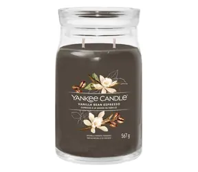 Yankee Candle Signature Vanilla Creme Brulee velká sklenice 567g / doba hoření až: 90h