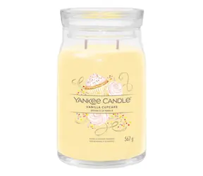 Yankee Candle Signature Vanilla Cupcake velká sklenice 567g / doba hoření až: 90h