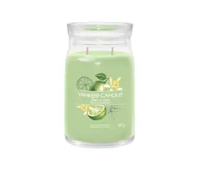 Yankee Candle Signature Vanilla Lime velká sklenice 567g / doba hoření až: 90h