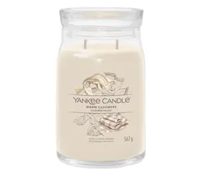 Yankee Candle Signature Warm Cashmere velká sklenice 567g / doba hoření až: 90h