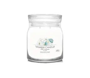 Yankee Candle Signature Baby Powder střední sklenice 368g / doba hoření až: 50 h