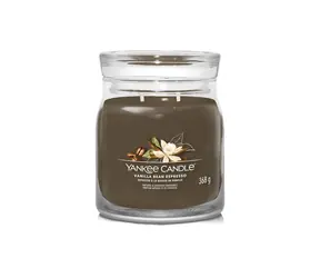 Yankee Candle Signature Vanilla Bean Espresso střední sklenice 368g / doba hoření až: 50 h
