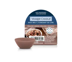 Yankee Candle Praline & Birch vonný vosk do aromalampy 22g / doba hoření až: 8 h