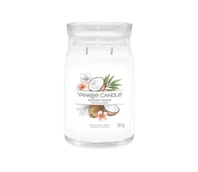 Yankee Candle Signature Coconut Beach velká sklenice 567g / doba hoření až: 90h