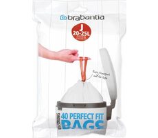 Brabantia PerfectFit Type J Sáčky do odpadkového koše 20-25 L / zatahovací / 40 sáčků