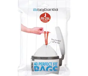 Brabantia PerfectFit Type J Sáčky do odpadkového koše 20-25 L / zatahovací / 40 sáčků