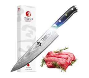KozyGear KG 18053 Premier Kuchařský nůž černá / délka čepele 20 cm / 67 vrstvá ocel