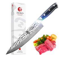 KozyGear KG 18054 Premier Kuchařský nůž černá / délka čepele 20 cm / 67 vrstvá ocel