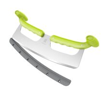 KozyGear KG 18051 Kráječ na pizzu stříbrno-zelená / nerezová ocel 