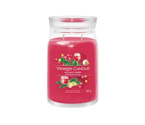 Yankee Candle Signature Holiday Cheer 567g - svíčka velká 2 knoty / doba hoření: až 90h