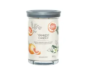 Yankee Candle Signature White Spruce & Grapefruit Tumbler 567g - svíčka velká 2 knoty / doba hoření: až 100h
