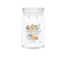 Yankee Candle Signature White Spruce & Grapefruit 567g - svíčka velká 2 knoty / doba hoření: až 90h