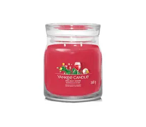 Yankee Candle Signature Holiday Cheer 368g - svíčka střední 2 knoty / doba hoření: až 50h