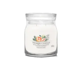 Yankee Candle Signature White Spruce & Grapefruit 368g - svíčka střední 2 knoty / doba hoření: až 50h