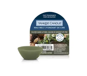 Yankee Candle Silver Sage & Pine vonný vosk do aromalampy 22g / doba hoření až: 8 h