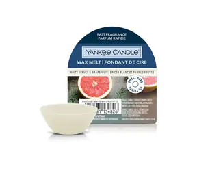 Yankee Candle White Spruce & Grapefruit vonný vosk do aromalampy 22g / doba hoření až: 8 h