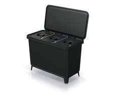 PROSPERPLAST SYSTEMA 3 x 10 l černá / Odpadkový koš 