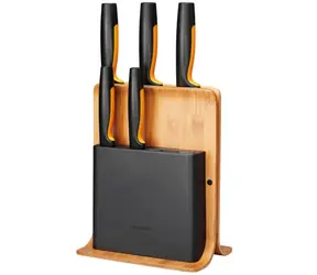 Fiskars Functional Form 1057552 Bambusový blok s pěti noži