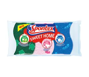 Spontex Sweet Home houbička na nádobí (3 ks) 