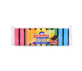 Spontex 10 Colors houbička na nádobí (10 ks) 