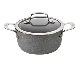 BALLARINI Salina 1005133 Hrnec se skleněnou poklicí 24 cm / 4.7 l / kovaný hliník 