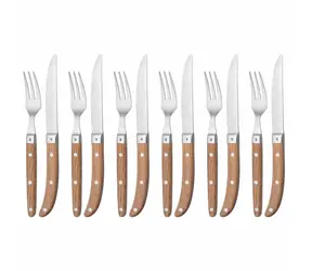 WMF Ranch Sada steakových příborů 12 ks / Nerezová ocel / 6x vidlička / 6x nůž