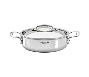 De Buyer Affinity Nízký hrnec s pokličkou 28 cm / 4.6 l / nerezová ocel 