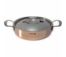De Buyer Prima Matera Nízký hrnec na indukci 24 cm / 3.1 l / měď + nerezová ocel  