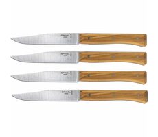 Opinel Facette 11 cm oliva / Sada stolních nožů / 4 ks 