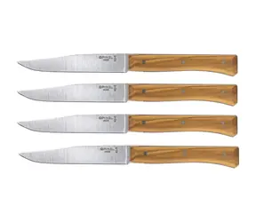 Opinel Facette 11 cm oliva / Sada stolních nožů / 4 ks 