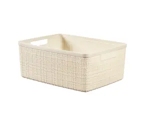Curver Jute Úložný košík 12 l béžový / 36 x 28 x 15 cm