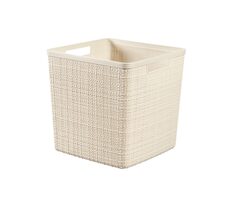 Curver Jute Úložný košík 17 l béžový  / 27 x 28 x 28 cm / doprodej