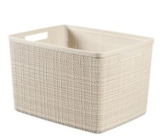 Curver Jute Úložný koš 20 l béžový / 23 x 36 x 28 cm