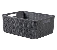 Curver Jute Úložný košík 12 l šedá / 15 x 36 x 28 cm 