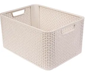 Curver Style Úložný košík L 30 l bílá / 43.6 x 32.6 x 23 cm 