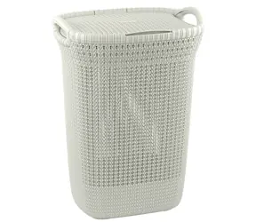 Curver Knit Koš na prádlo 57 l bílá