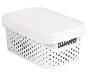Curver Infinity Úložný box s víkem 4.5 l bílá / 27 x 19 x 12 cm