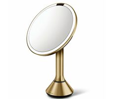 Simplehuman Sensor Touch / Kosmetické zrcátko / DUAL LED osvětlení /mosaz