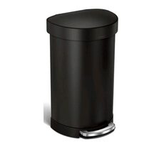 Simplehuman Pedálový odpadkový koš 45 l černá / půlkulatý