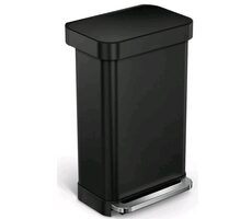 Simplehuman Pedálový odpadkový koš 45 l černá / kapsa na sáčky