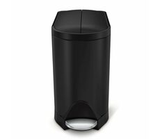 Simplehuman Pedálový odpadkový koš 10 l černá / butterfly víko