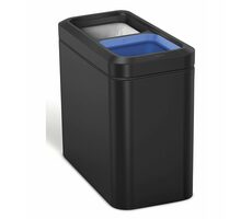 Simplehuman Odpadkový koš na tříděný odpad 10 l + 10  černá / otevřený 